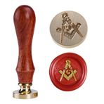Ychostamp Masonik mum mührü, damga, gizemli organizasyon, tanrının gözü, mühür, mum damgası, mason, döner ve pusula, mum damgası, mason kuyruğu ve pusula mühür damgası