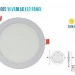 Ycl ALP-1015B 15 W Sıva Altı Yuvarlak Beyaz Led Panel