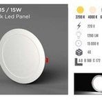 Ycl ALP-1015S 15 W Sıva Altı Yuvarlak Sarı Led Panel