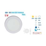Ycl ASM-1012B 12W Sıvaüstü Yuvarlak Beyaz Led Panel