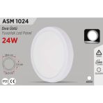 Ycl Beyaz 24W Siva Ustu Yuvarlak Led Panel Asm-1024