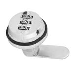 Yctze Cerradura Kombinasyon Leva Çelik, Zincoy Zincoy Şifre Kombinasyon Kamlok Dolap Üç Haneli Passor Cerradura Para Cajon (SILVER)