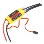 Yctze Esc Elektronik Bileşenler 30A Esc Fırçasız Soğutma Elektrikli Hız Kontrol Cihazı Esc Rc Tekne Modeli Elektrikli Hız Kontrol Cihazı Sarı