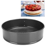 Yctze S Olmayan Yuvarlak Kek Çıkarılabilir Alt Karbon Çelik DIY Pişirme Kalıbı Köpük Mutfak Aracı Ve Kek Ve Hamur İşleri Için Pişirme Aksesuarı (22CM snap kek dokunuşu (kraft kağıt