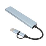 Yctze USB C Dongle, 8'i 1 Arada Alüminyum Alaşımlı USB Bağlantı İstasyonu, USB 3.0, USB 2.0 Bağlantı Noktaları, Tip C, 3,5 Mm Jak, Hafıza Kartı Okuyucu, USB 3.0 Veya Tip C Arayüzlü
