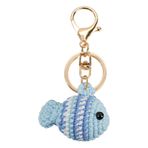YCZCHE14 Anahtarlık Sevimli El Yapımı Tığ Kolye Ucu, Anahtarlık, Anahtarlık, Anahtarlık ve Anahtarlık için Anahtarlık, Mavi, 6x4x4cm