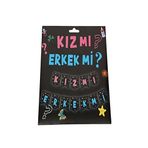 YD Party Supplies Cinsiyet Belirleme Partisi Kız Mı Erkek Mi Uzar Yazı Banner