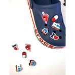 Ydz Crocs Terlik Süsü Hastane Figürlü Jibbitz 5 Adet - Çok Renkli