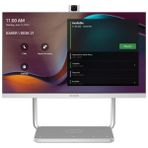 Yealink Deskvision A24 Akıllı Dokunmatik Ekranlı Microsoft Teams Uyumlu 4K Kameralı Toplantı Monitörü - Beyaz