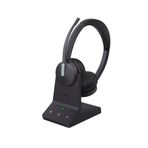 Yealink WH64 Dual UC kulaklık baz istasyonu dahil – evrensel uyumluluk, iki kulaklı tasarım, gürültü azaltma, USB bağlantısı
