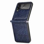 YEALLY Samsung Galaxy Z Flip 4 için Katlanır Kılıf, Galaxy Z Flip4 için Deri Telefon Kılıfı [Kübik Baskı] Darbeye Dayanıklı TPU Silikon Kılıf, Samsung Z Flip4, A02 için