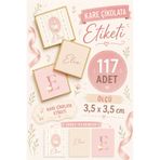 YEAP OFFICE Kişiye Özel İsimli Kare Çikolata Etiketi Yapışkanlı 117 Adet (3,5x3,5 cm) NO:13