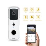 YECO BD-10 Akıllı Görüntülü Kapı Zili – Hareket Sensörlü, IP66, WiFi, Çift Yönlü Ses (Siyah)