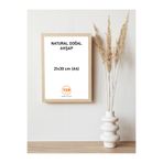 YED Frame 6 Adet - Doğal Ahşap Fotoğraf & Resim & Poster Çerçevesi - 21x30 - A4 - 6 Adet