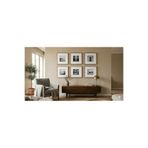 YED Frame Beyaz Paspartulu 30x30 cm Doğal Ahşap Resim Çerçeve Seti - 15x15 Resimler için
