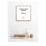 YED Frame Doğal Ahşap Fotoğraf & Resim & Poster Çerçevesi - 30x30cm