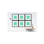 YED Frame Paspartulu 6'lı 30x30 Cm Resim Çerçeve Seti - 20x20 Cm Resimler Için -
