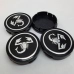 Yed Jant Göbeği 55-58 Mm 4'Lü Abarth Akrep Siyah