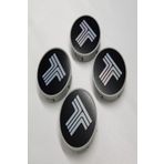 YED Jant Göbeği Tofaş 58/55 (55mm Yuva) 4lü Set T Logolu Siyah