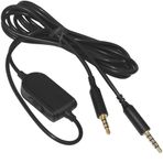Yedek A10 Kablosu A40 Sesli Talkback Sohbet Kablosu Satır İçi Sessiz Ses Kontrol Kablosu Astro A10 A40 A30 A50 Oyun Kulaklığı PS4 MixAmp PC Akıllı Telefon ile Uyumlu 6,5 FT