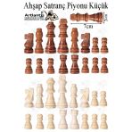 Yedek Ahşap Satranç Taşı 7 Cm 1 Adet Küçük Satranç 70 Mm 16 Parça Plastik Satranç Taşları Şah Vezir Fil At Kale Piyon