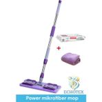 Yedek Bez ve 48 Ad. Yer Havlusu Hediyeli Mikrofiber Mop, Fayans ve Duvar Yüzeyi Için - Gri - Seçenek 1