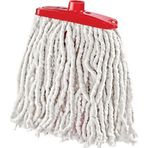 Yedek Geniş Takozlu Islak İpli Mop Paspas Başlığı - Püskül - 16 Cm. - 5 Adet