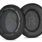 Yedek kulak yastığı, Anker Soundcore Life Q45 ile uyumlu, HoneTeek Ears Cushion Foam Cover proteinli ve yumuşak deri ve hafızalı köpük, kulaklık, deri kılıf, kulak koruyucu (siyah)