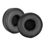 Yedek kulak yastığı, JBL T450BT T500BT TUNE600BTNC kulaklık ile uyumlu, QeeFop 1 çift yedek dolgu suni deri JBL T450BT T500BT TUNE600BTNC için (siyah)