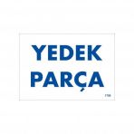 Yedek Parça Uyarı Levhası 17,5x25 Kod1788