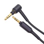 Yedek Ses WH-1000X Kulaklık Aux Kablo Kablosu Sony MDR-XB950BT MDR-1000X WH-1000XM2 WH-1000xm3 WH-CH700N MDR-100ABN MDR-1A MDR-1ADAC MDR-XB950N1 Kablosuz Kulaklık (Siyah)