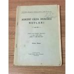 Yedek Subay Okulunda Okutulan Askeri Ceza Hukuku Notları (Sahafiye Kitap)