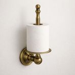 Yedek Tuvalet Kağıtlığı Antik Sarı Eskitme Gold Vidali Duvar Tipi Metal Banyo Wc Aksesuarı