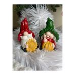 YEDİ CÜCELER EL SANATLARI El Yapımı Renkli CüceBiblo - Taş Tozu Figür, Ev ve Bahçe Dekoru (16cm) Kırmızı