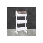 Yedi Home&Decor Ekmek Dolabı Ile Iki Katlı Ahşap Mutfak Raf Sistemi-sebzelik__baked Daily