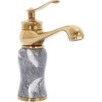Yedi Yapı Gold Mermer Desenli Lavabo Bataryası