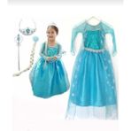 Yediel Buğra Elsa Kostüm Frozen - Açık Mavi - 7 Yaş