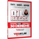 Yediiklim 2025 KPSS MSÜ TYT Dil Bilgisi Tamamı Video Çözümlü Tüm Sınavlar için 30 Deneme