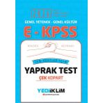 Yediiklim 2026 EKPSS GY GK Tüm Adaylar İçin Çek Kopart Yaprak Test
