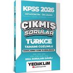 Yediiklim 2026 KPSS Lise Ortaöğretim Ön Lisans Türkçe Çıkmış Sorular Konularına Göre Çözümlü Yediiklim Yayınları