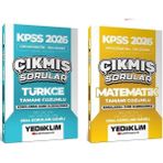 Yediiklim 2026 KPSS Lise Ortaöğretim Ön Lisans Türkçe + Matematik Çıkmış Sorular Konularına Göre 2 li Set Yediiklim Yayınları