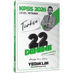 Yediiklim 2026 Kpss Türkçe 22 Deneme Çözümlü