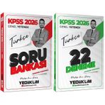 Yediiklim 2026 KPSS Türkçe Soru Bankası + 22 Deneme 2 li Set - Mustafa Onur Bozkuş Yediiklim Yayınları