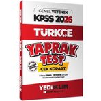 Yediiklim 2026 KPSS Türkçe Yaprak Test