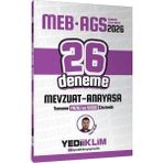 Yediiklim 2026 Meb-Ags Mevzuat Anayasa 26 Deneme Çözümlü - Yasin Yıldız Yediiklim Yayınları
