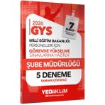 Yediiklim 2026 MEB GYS Şube Müdürlüğü Tamamı Çözümlü 5 Deneme