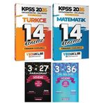 Yediiklim + Anla Kazan 2026 KPSS Lise Ortaöğretim Ön Lisans Türkçe+Matematik 14+14 Deneme 4 lü Set
