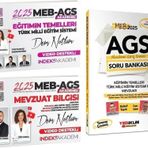 Yediiklim + İndeks Akademi 2025 MEB-AGS Eğitimin Temelleri + Mevzuat Bilgisi Ders Notları + Soru Bankası 3 lü Set