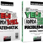 Yediiklim KPSS DGS ALES YKS Yedi Adımda Temel Matematik + Problemler Konu Soru Bankası 2 li Set