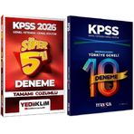 Yediiklim + Marka 2026 KPSS Genel Yetenek Genel Kültür Süper 5+10 Deneme 2 li Set Yediiklim + Marka Yayınları